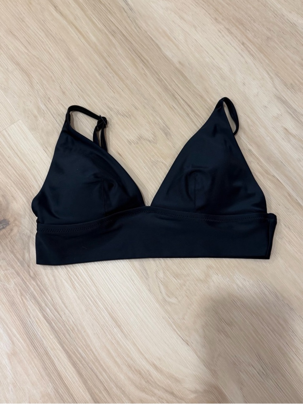 Aerie Black Triangle Bikini top small